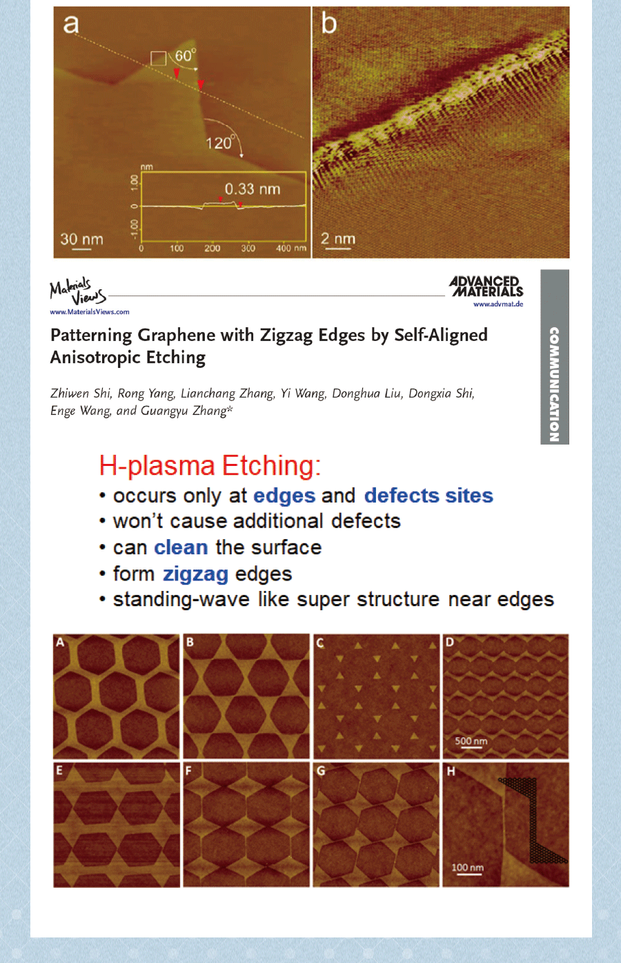 CVD應用——Graphene的各向異性刻蝕技術(shù)發(fā)展2